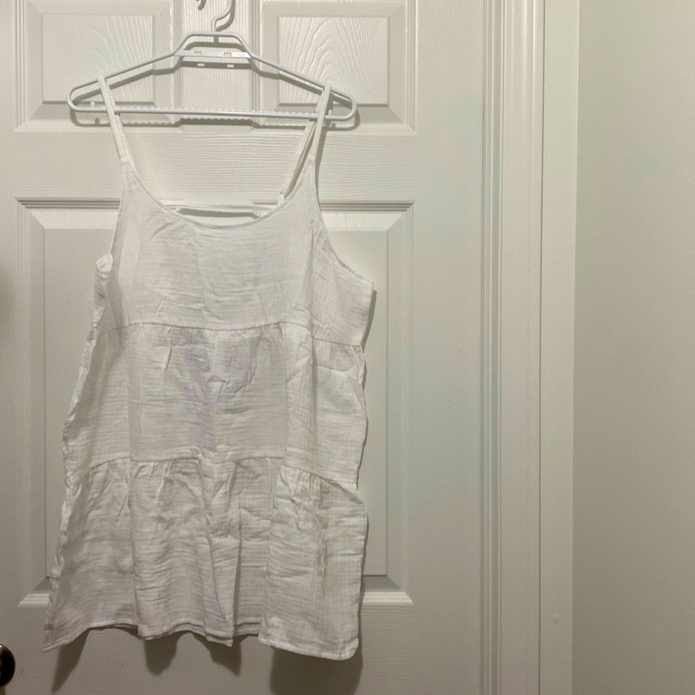 BNWT Wild Fable 100% cotton white dress size XL